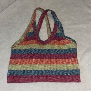 Free People Movement Multicolored Striped Top